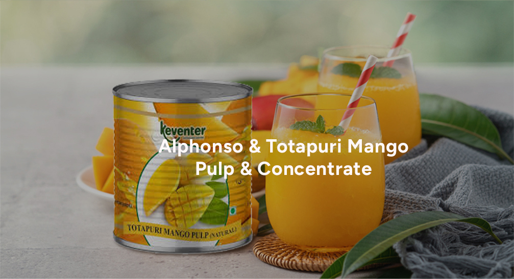 Alphonso & Totapuri Mango Pulp & Concentrate - Keventer