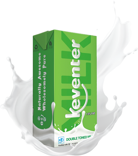 Tetra pack Double Toned milk from Keventer