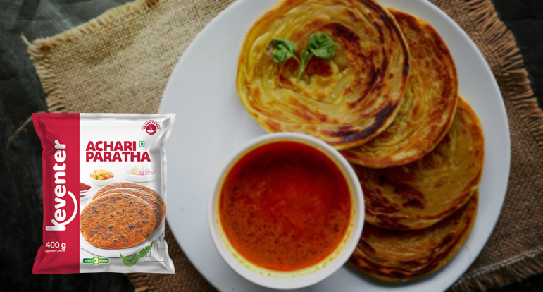 Try Achari Paratha with Red Chilli Chutney - Keventer