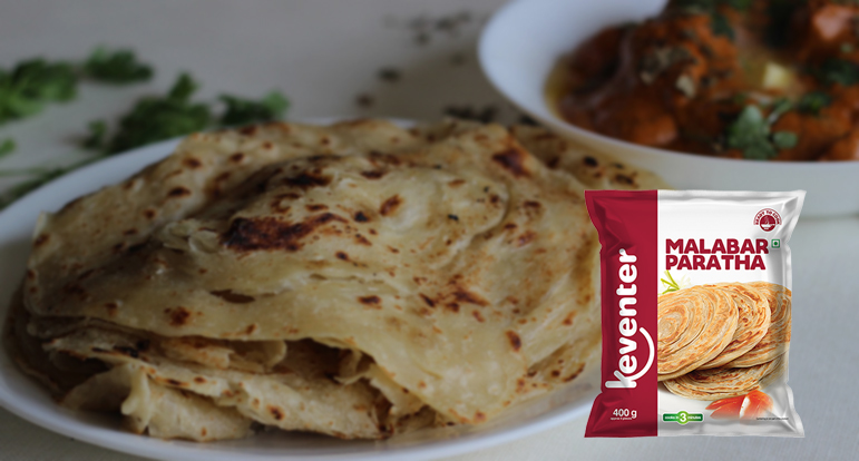 Try Malabar Paratha with Lobia Gravy - Keventer