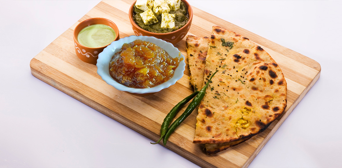 Cook Paneer Paratha With Mango Chunda Easily - Keventer