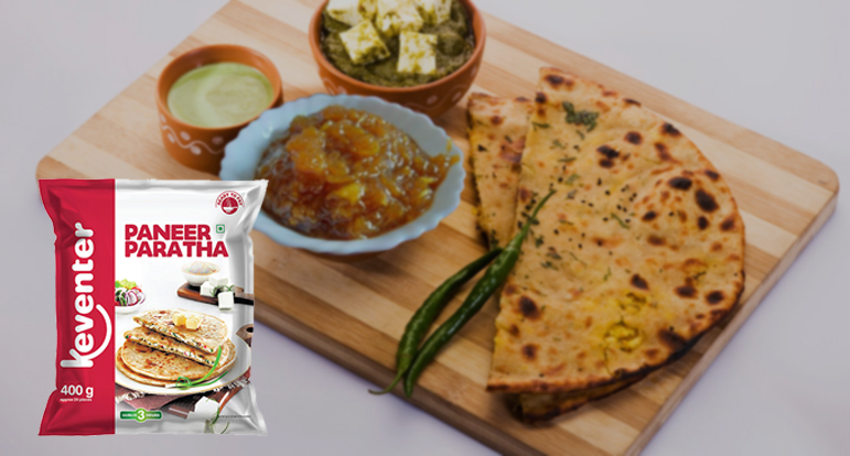 Try Paneer Paratha with Mango Chunda - Keventer